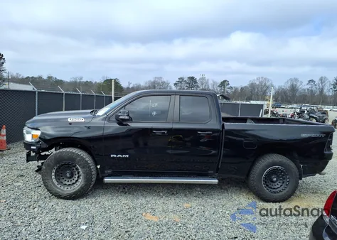 2021 Ram 1500 Big Horn 4X2 6'4 Box from USA, damaged, VIN 1C6RREBT8MN832655